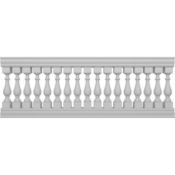 Ekena Millwork Traditional Balustrade Railing Kit Style N (5 7/8" On-Center Spacing to Pass 4" Sphere Code) BALK37X096TRN - main